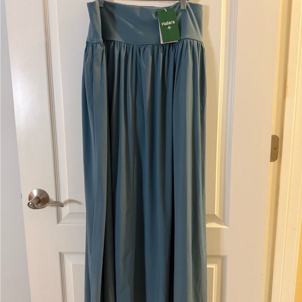 HALARA Breezeful High Waisted Split 2-in-1 Flowy Quick Dry Maxi Casual Skirt